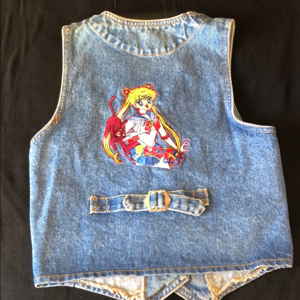 Denim Vest Sailor moon
